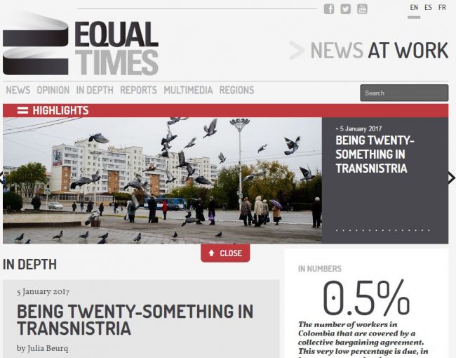 Equal Times, despre tinerii din Transnistria FOTO captură equaltimes.org